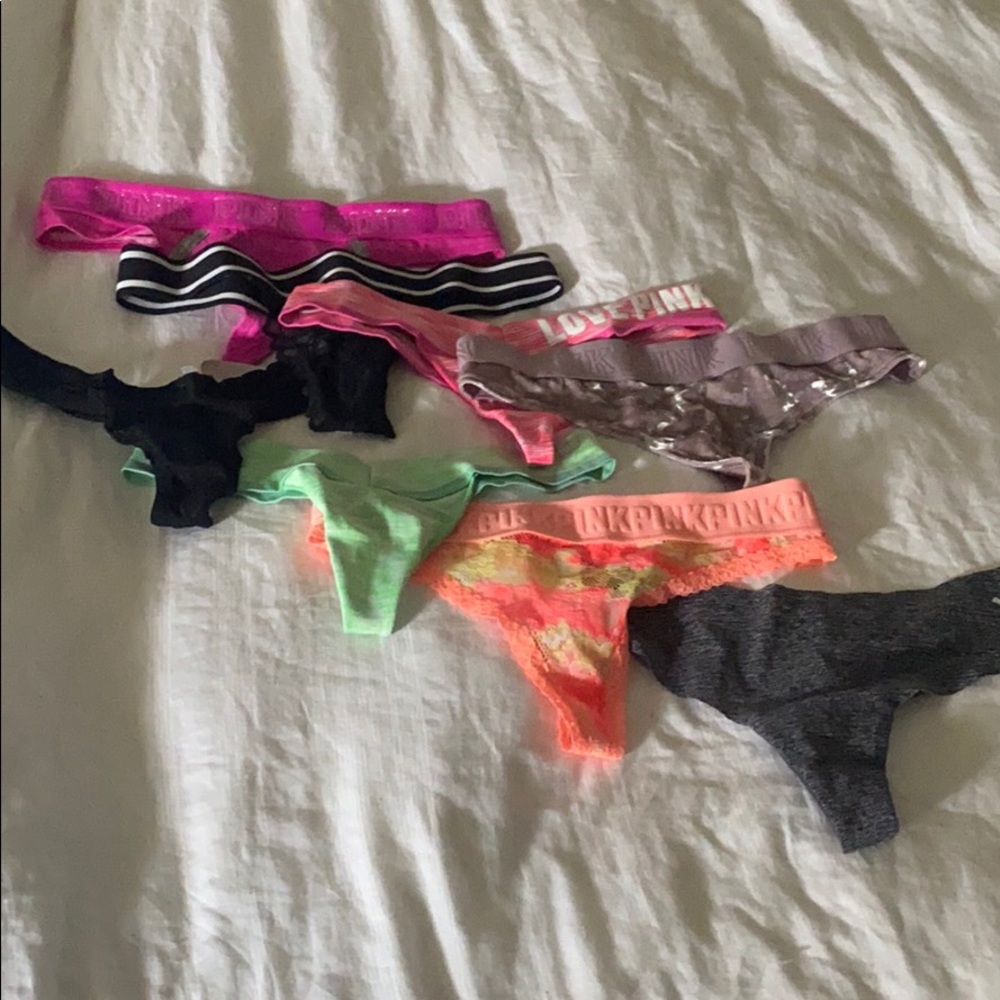 8 Size S Victoria Sercet PINK Thongs